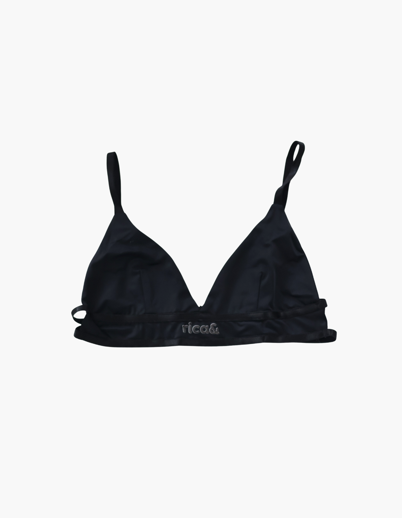 basic black bralette