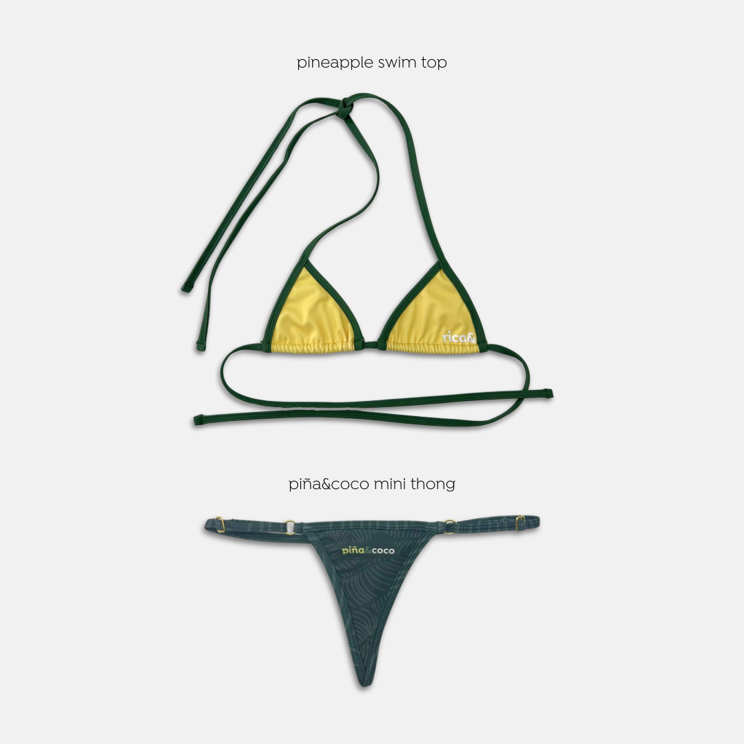 pineapple swim top
