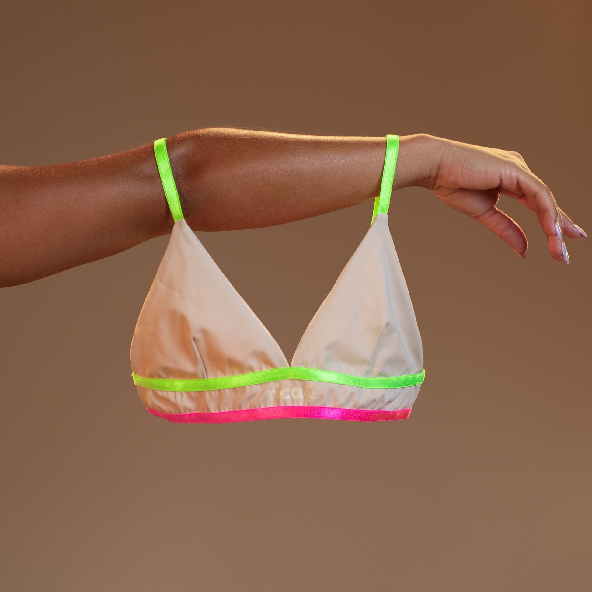 neon nude bralette