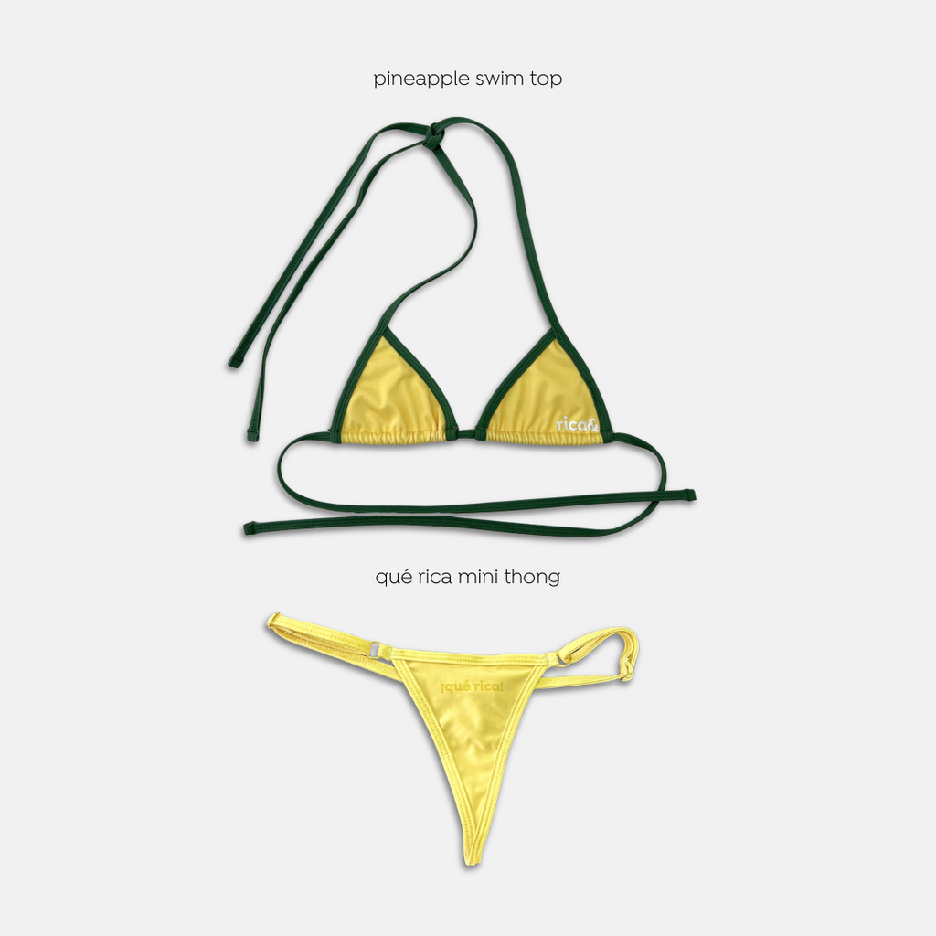 pineapple swim top