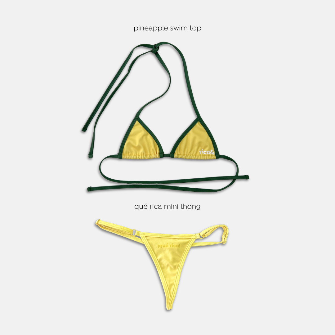 pineapple swim top