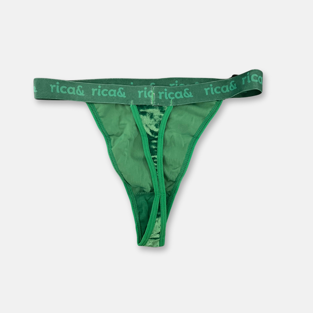 green velvet high waist