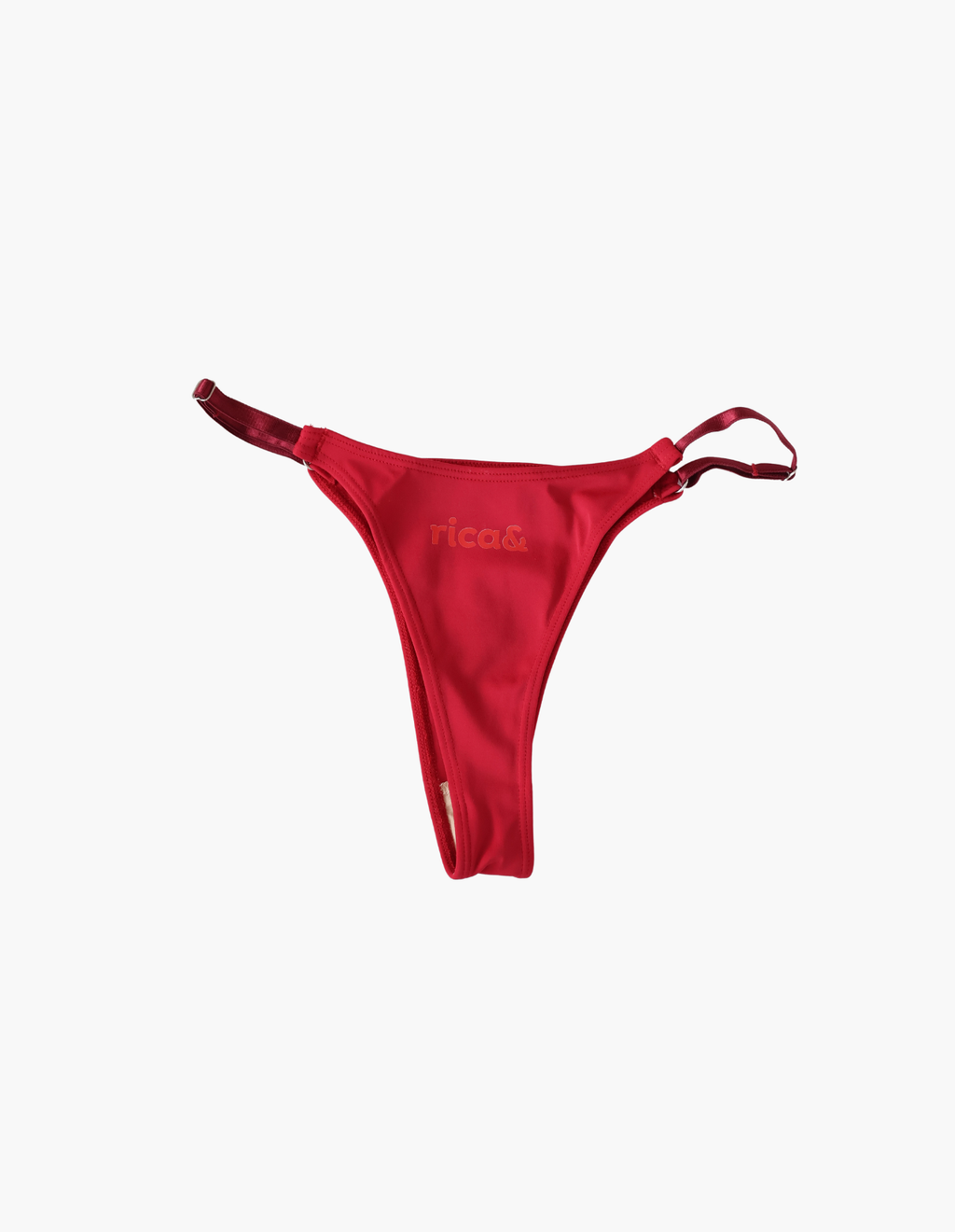 basic red thong
