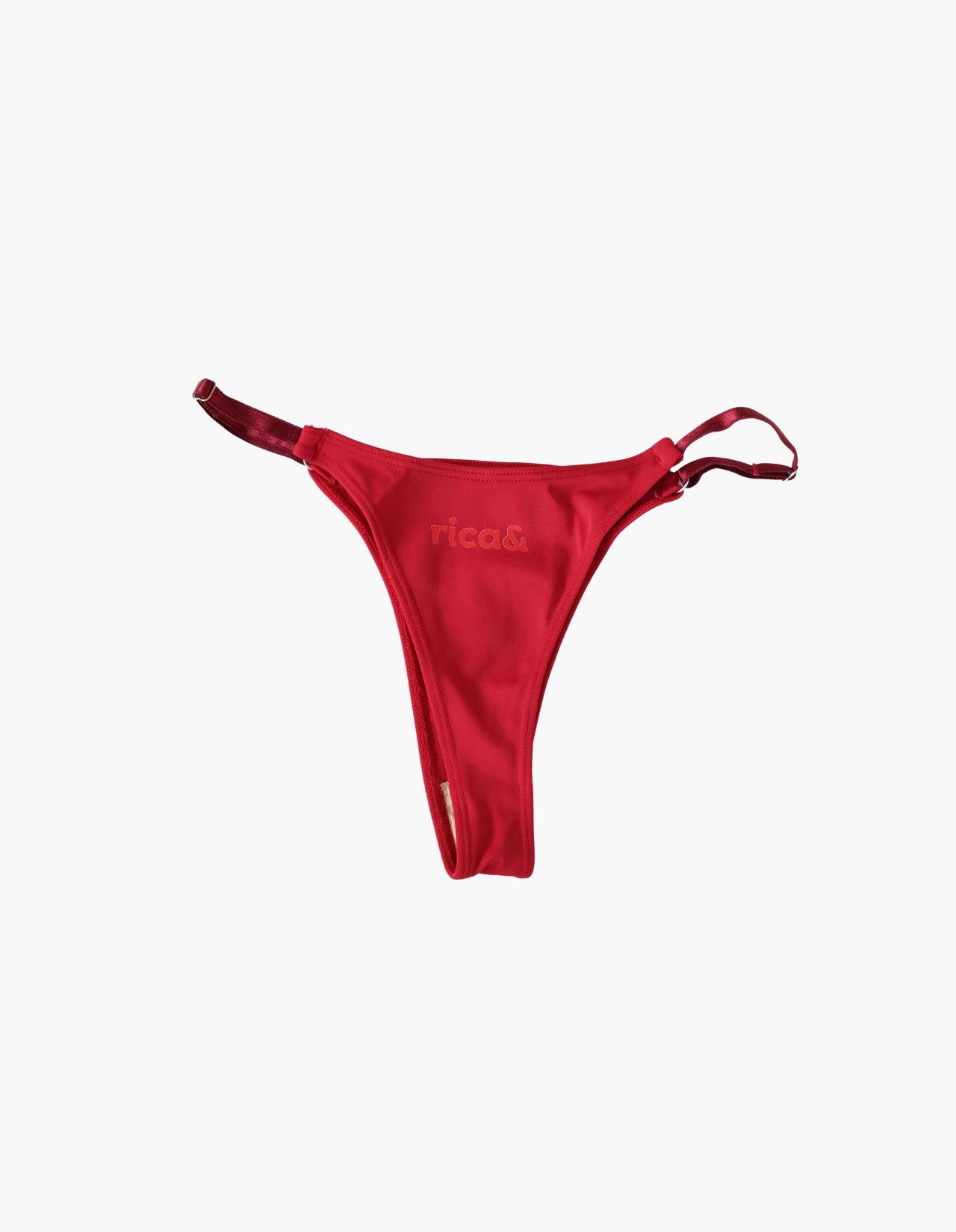 basic red thong