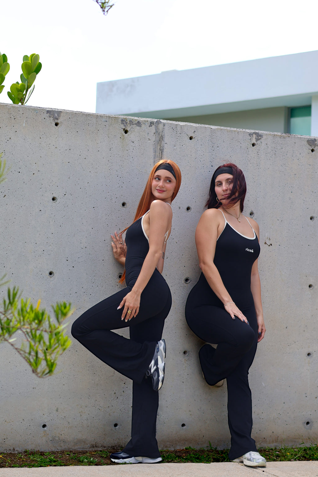 sexy cross-back flare jumpsuit