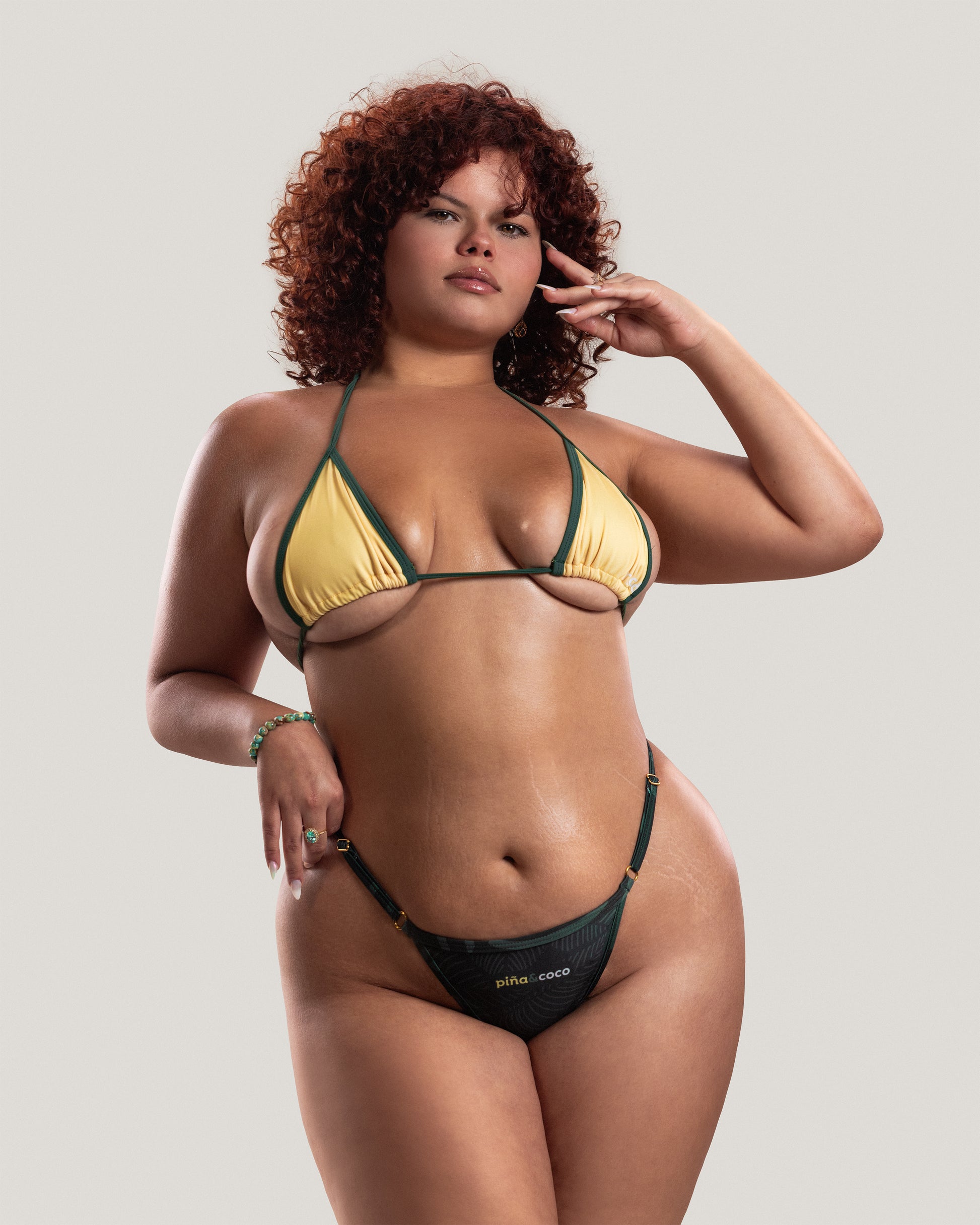 pineapple swim top