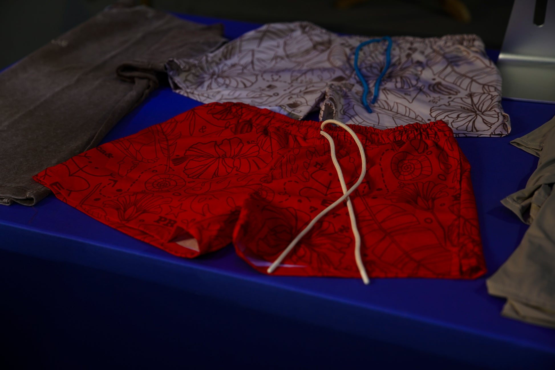 &delaisla swim short (red/ivory)