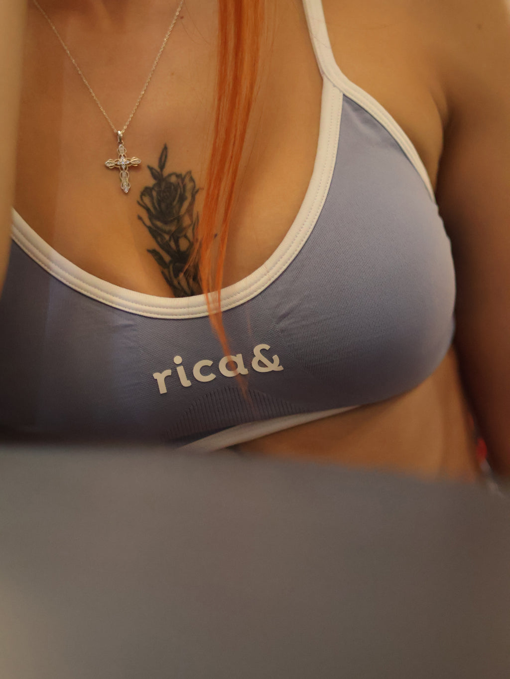 poderosa shorts set soft blue