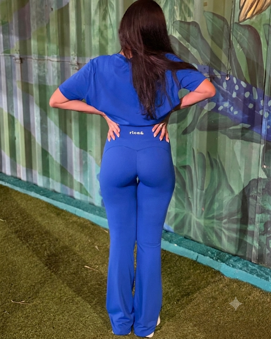 move crop top + legging (pre-venta) blue
