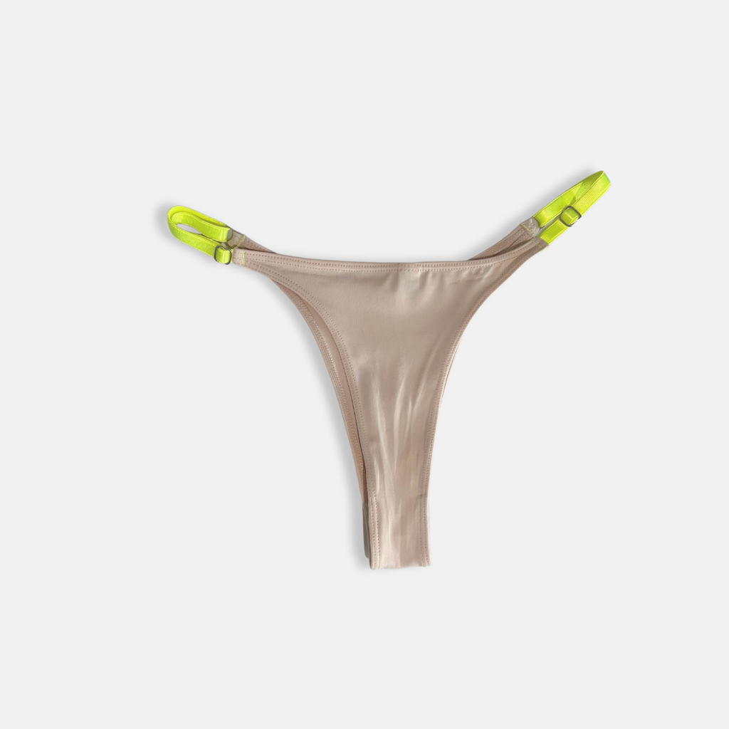 neon nude thong